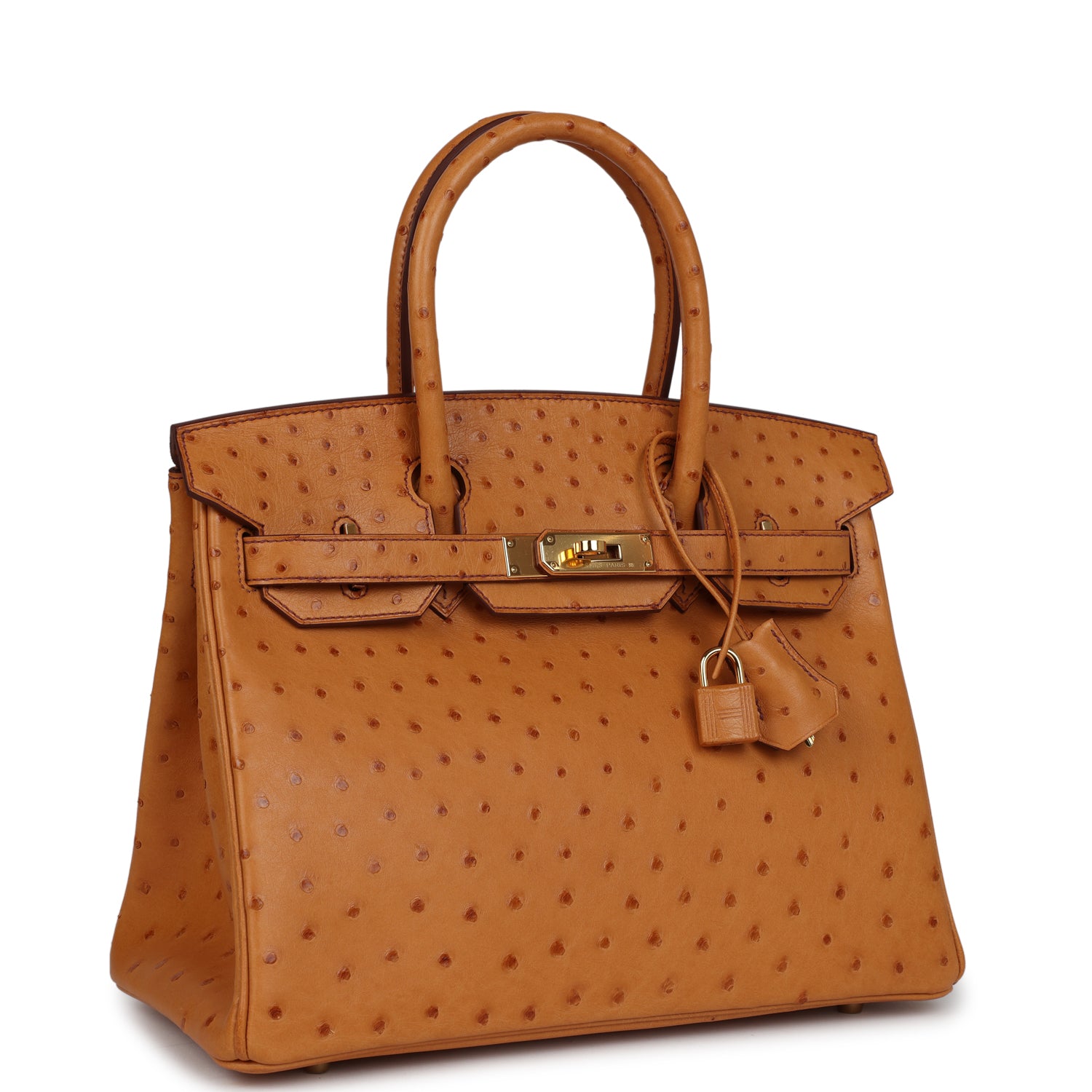 Birkin 30 Gold Ostrich Gold Hardware