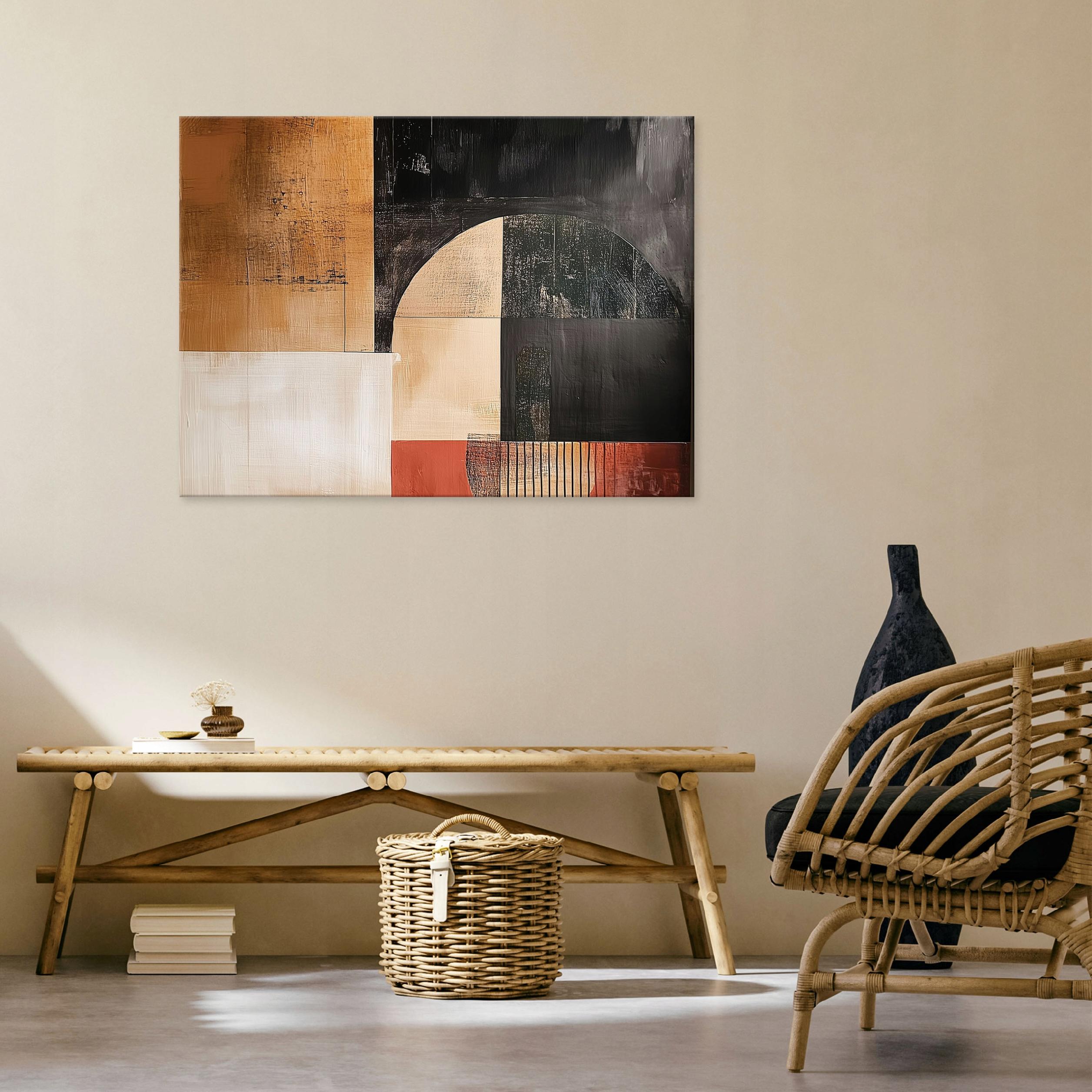 Abstract pop art black painting for the bedroom, living room, or kitchen on canvas, 40x30
