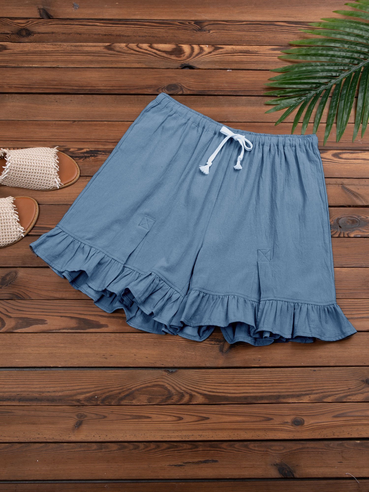 Women Folds Casual Pants