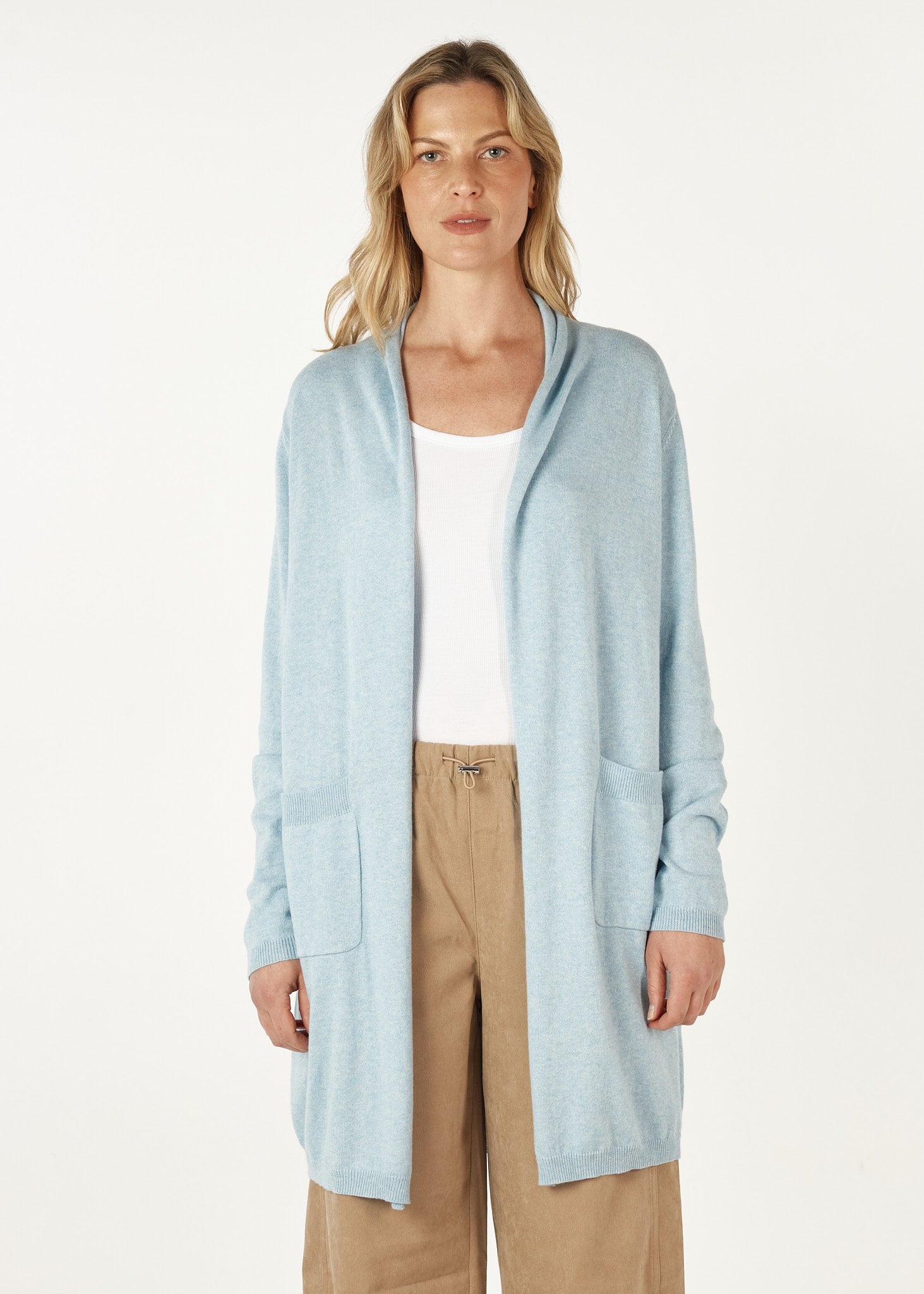 ‌Luxe Rib Longline Cardi
