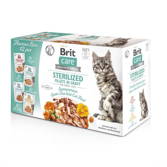 Brit Care Cat gravy Sterilized multipack, 12x85 g