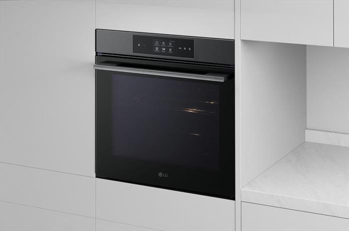 LG - Forno incasso elettrico INSTAVIEW WSED7665B A++-Black Steel