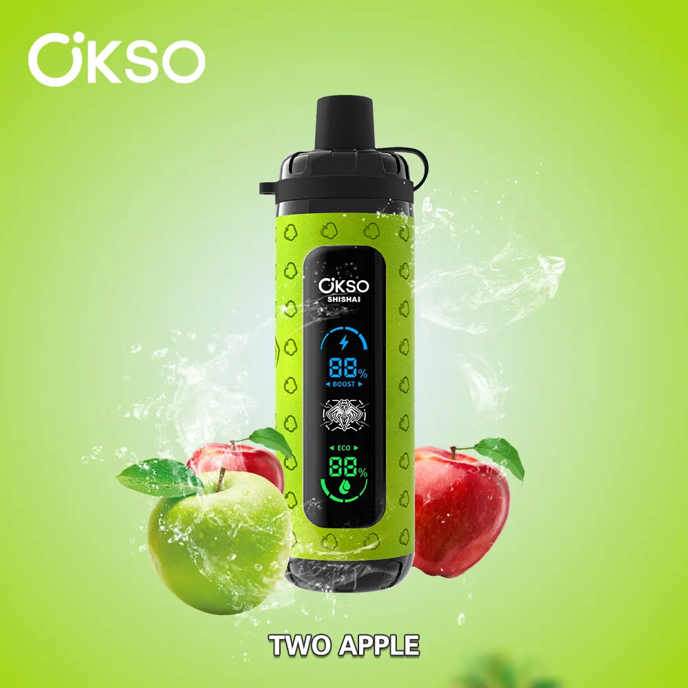 （3 pieces）OKSO ShiSha Max 40000 40K Puffs Newest LED Display Leather Disposable Vape Pen