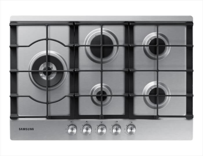SAMSUNG - Piano cottura a gas NA75J3030AS 5 fuochi 75cm-Acciaio