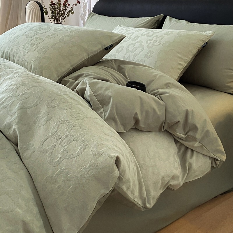 Long-staple cotton bed set of four 100% cotton 60 cotton jacquard quilt cover bed linen