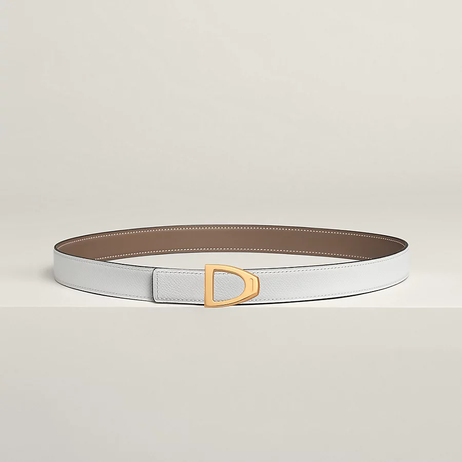 Cavaliere belt buckle & Reversible leather strap 24 mm