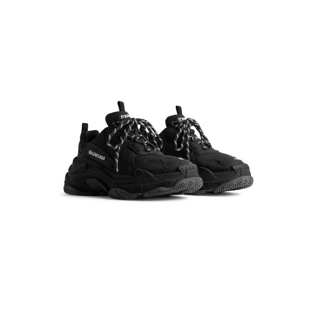 Womens Triple S Sneaker in Black