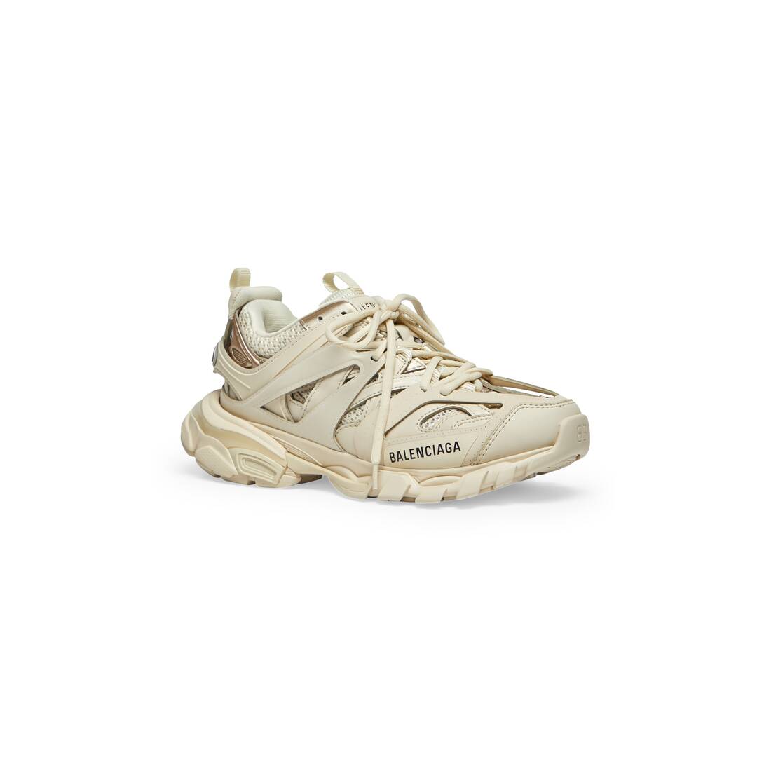 Womens Track Sneaker in Beige