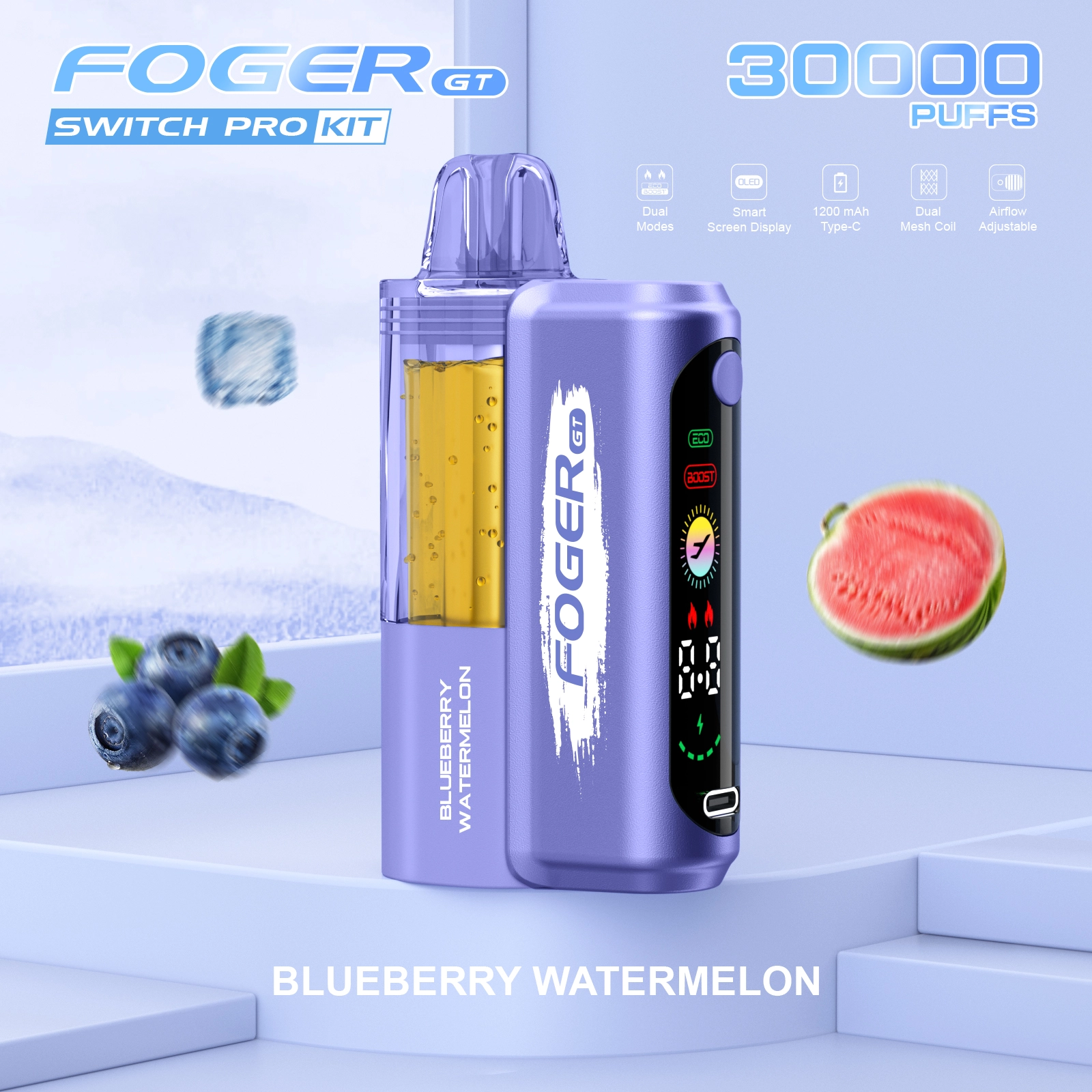 5 PACK-Foger GT 30000 Puffs Pod Kit Disposable Vape