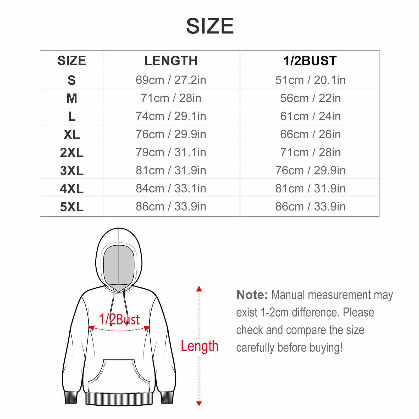Personalized Custom Men’s 100% Cotton Hooded Sweater with Graphic Print