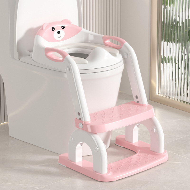 Children's Toilet Stairs Special Toilet for Boys and Girls and Babies Auxiliary Pad Rack Ladder Foot Stool Toilet Ring