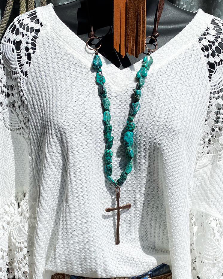 Women Summer Boho Lace Top