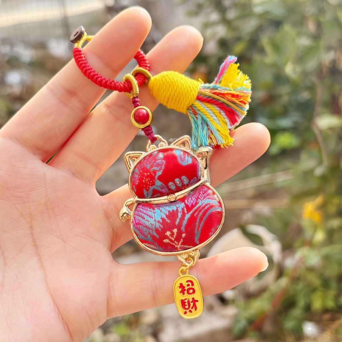 Chinese style embroidery gourd pendant decoration