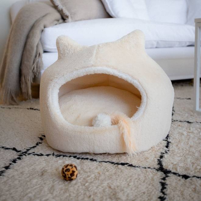 Little&Bigger Purrfect Kattehule Beige