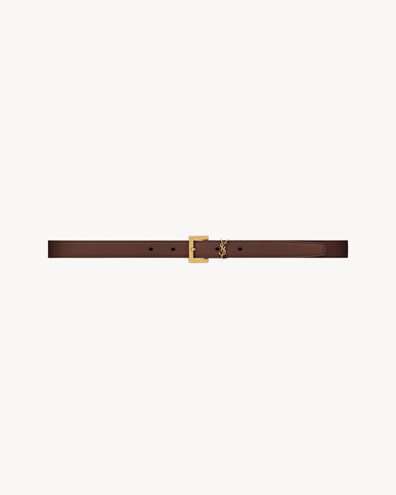 cassandre thin belt in smooth leather