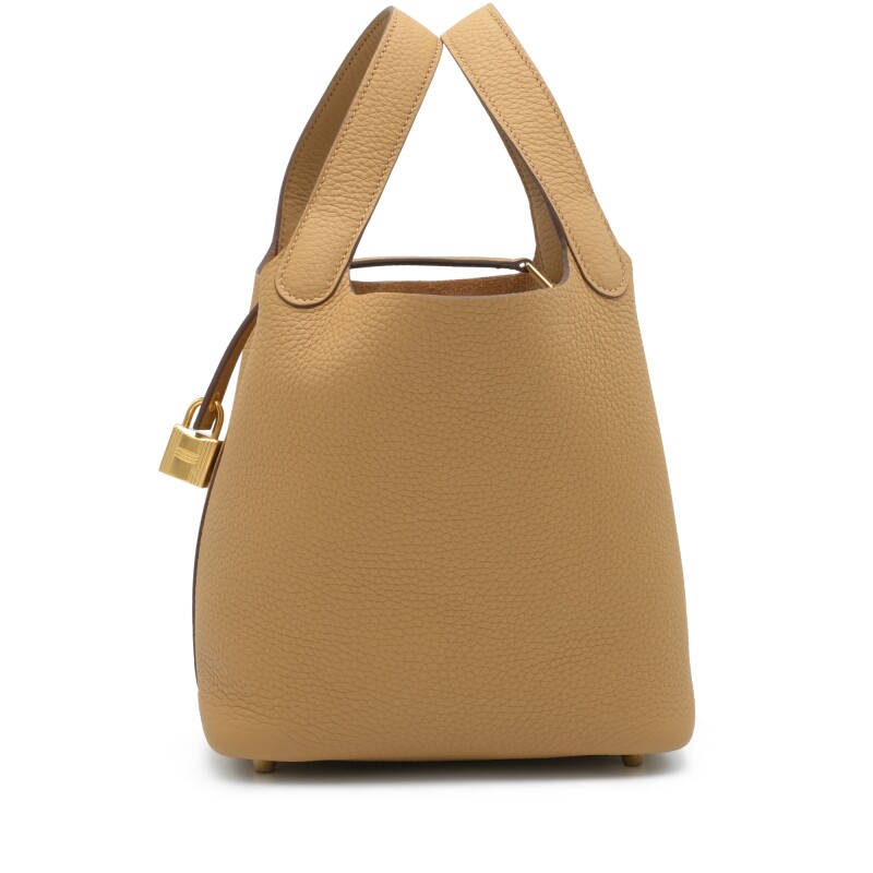 Biscuit Clemence Picotin Lock 18 Gold Hardware