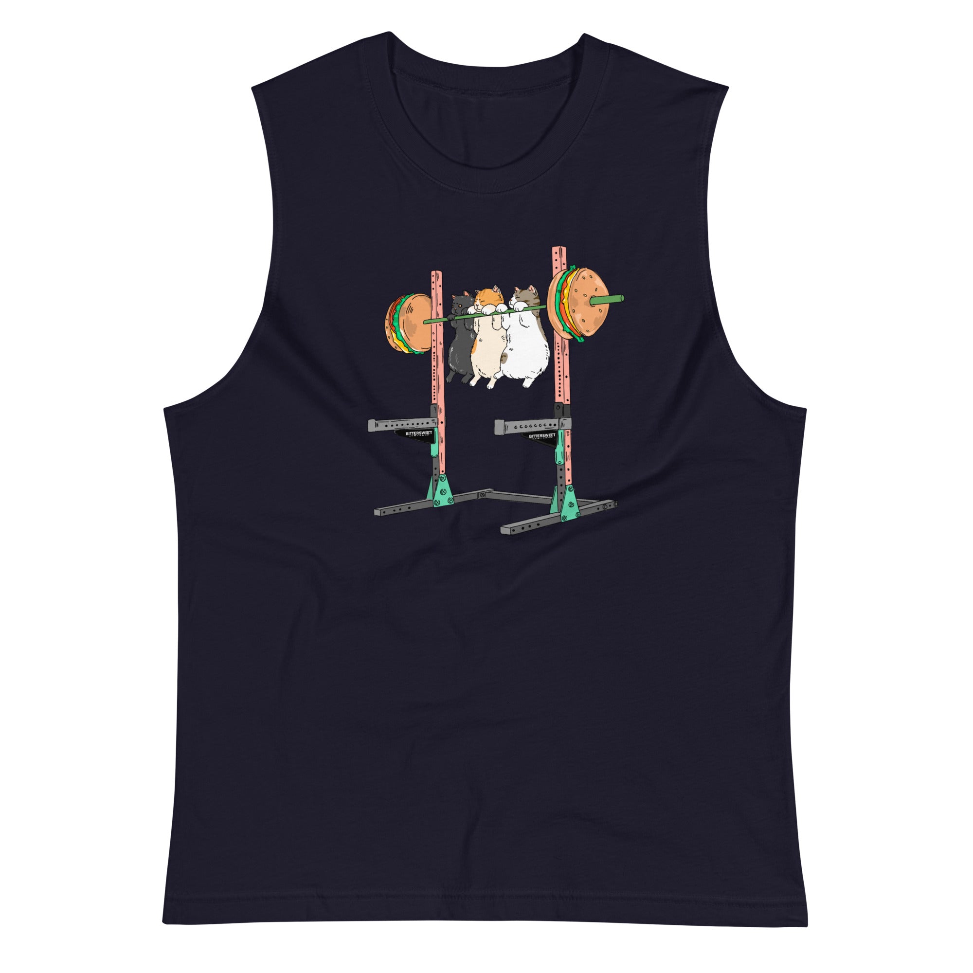 Squat Stand Challenge Tank top. Gym tanks. Sport tanks. Cat T shirt tanks