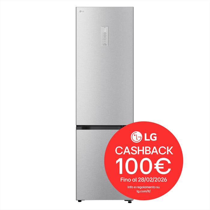 LG - Frigorifero combinato GBBS727CMB Classe C 375lt-Argento