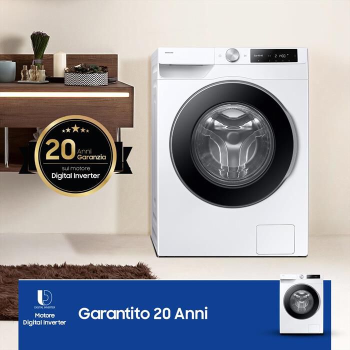 SAMSUNG - Lavatrice WW90DG6U25LEU3 9 Kg Classe A-bianco