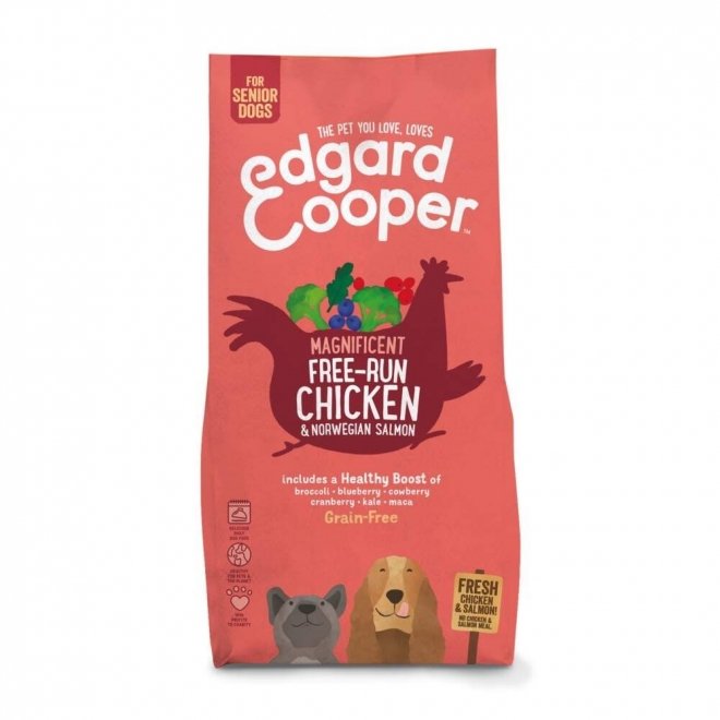 Edgard & Cooper Dog Senior Grain-Free Kylling & Laks