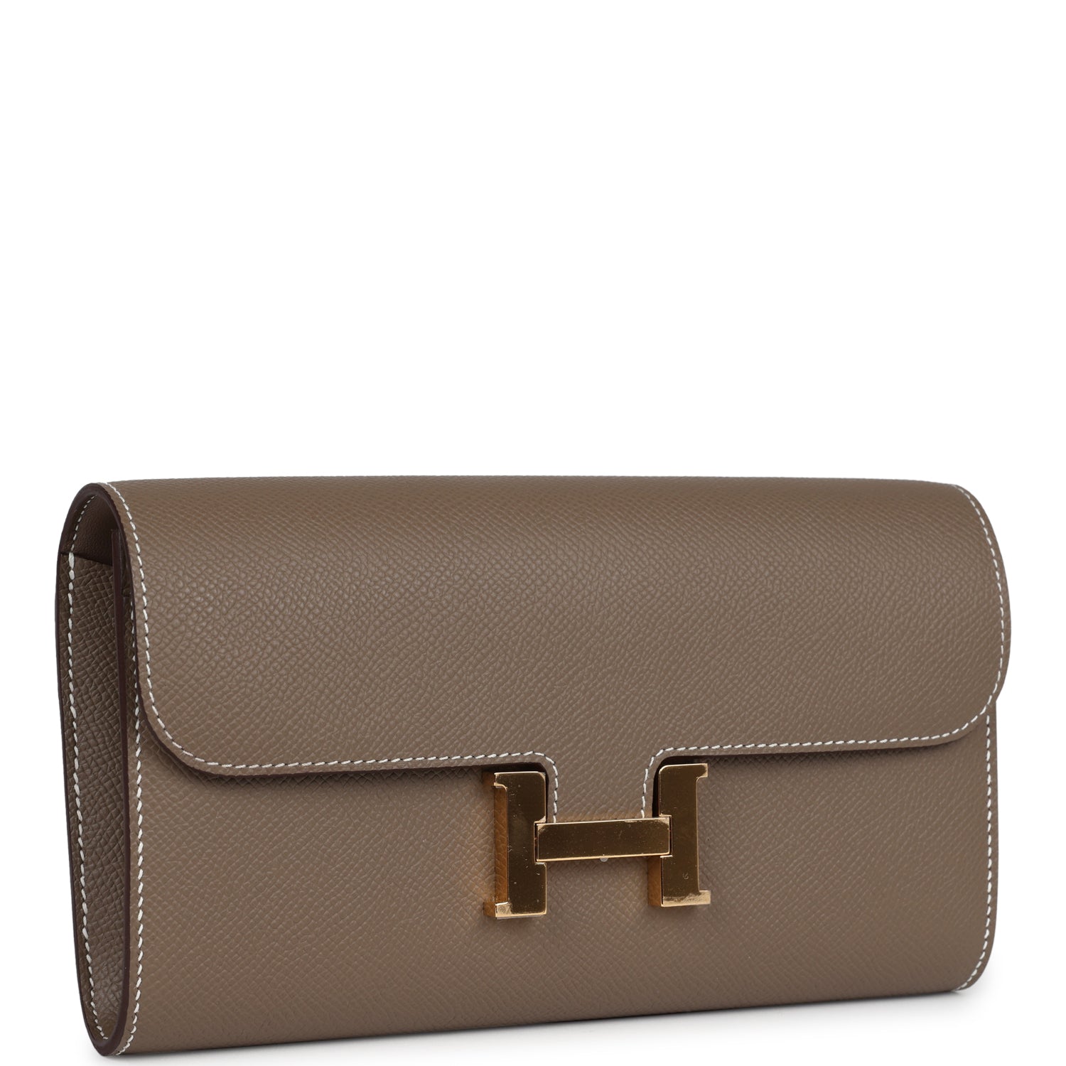 Constance Wallet To Go Etoupe Epsom Gold Hardware
