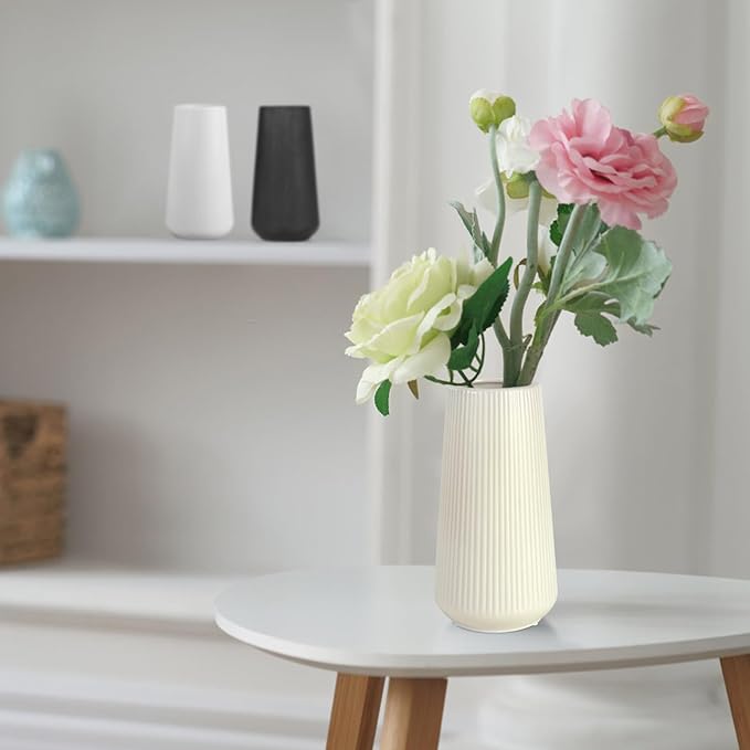 VASEA Small Cute Flower Vase for Pampas Grass
