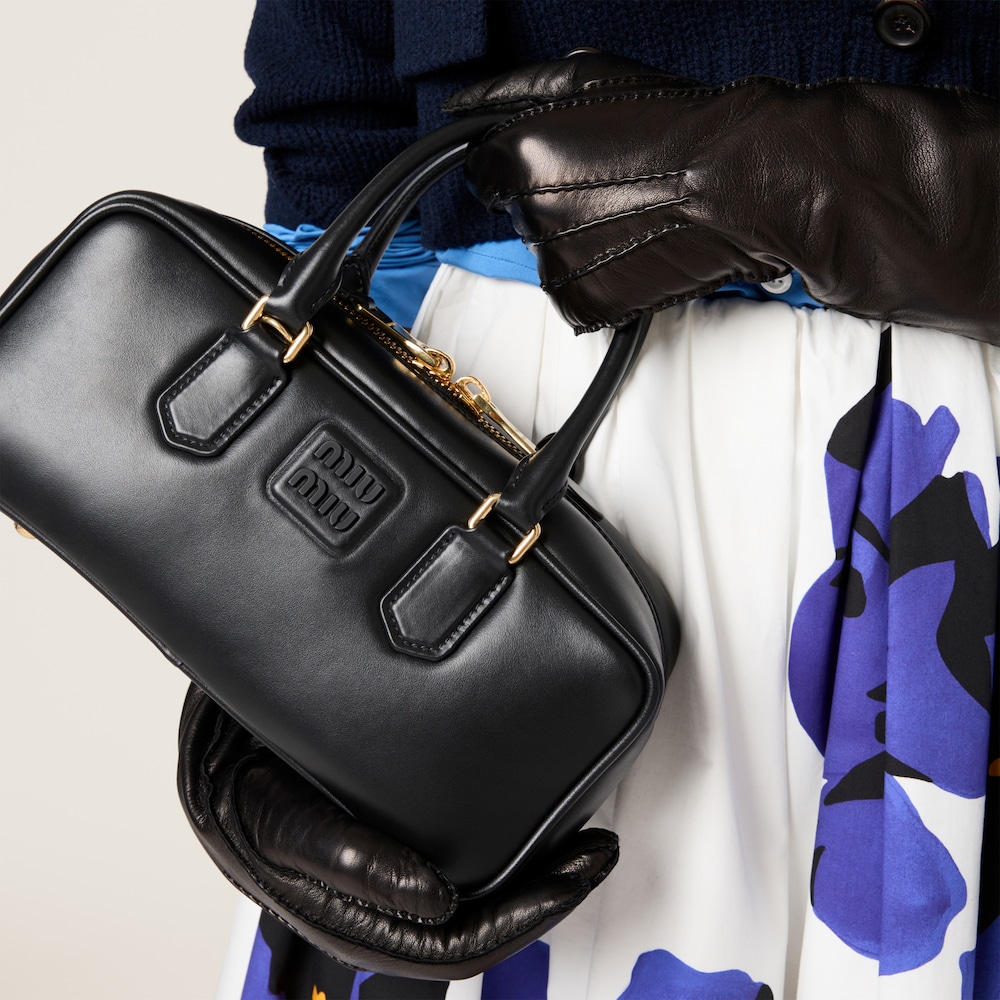 Large Arcadie leather bag