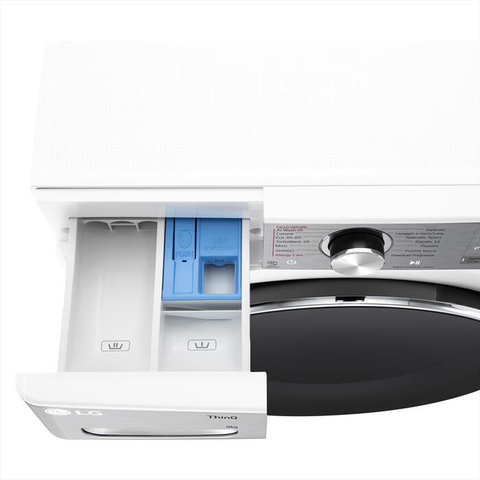 LG - Lavatrice AI DD R9 F4R9009TPWC 9kg Classe A-Bianca