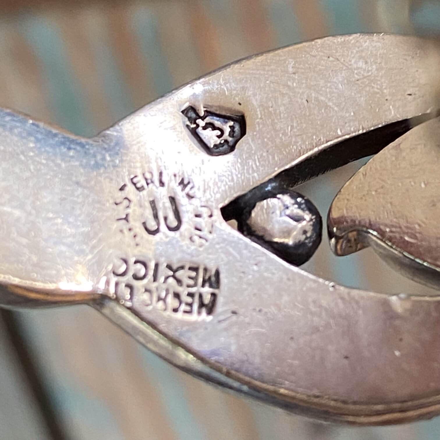 Vintage Mexican Sterling Silver Panel Bracelet