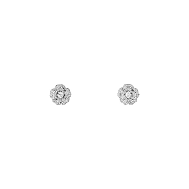 Bouton de Camélia transformable earrings