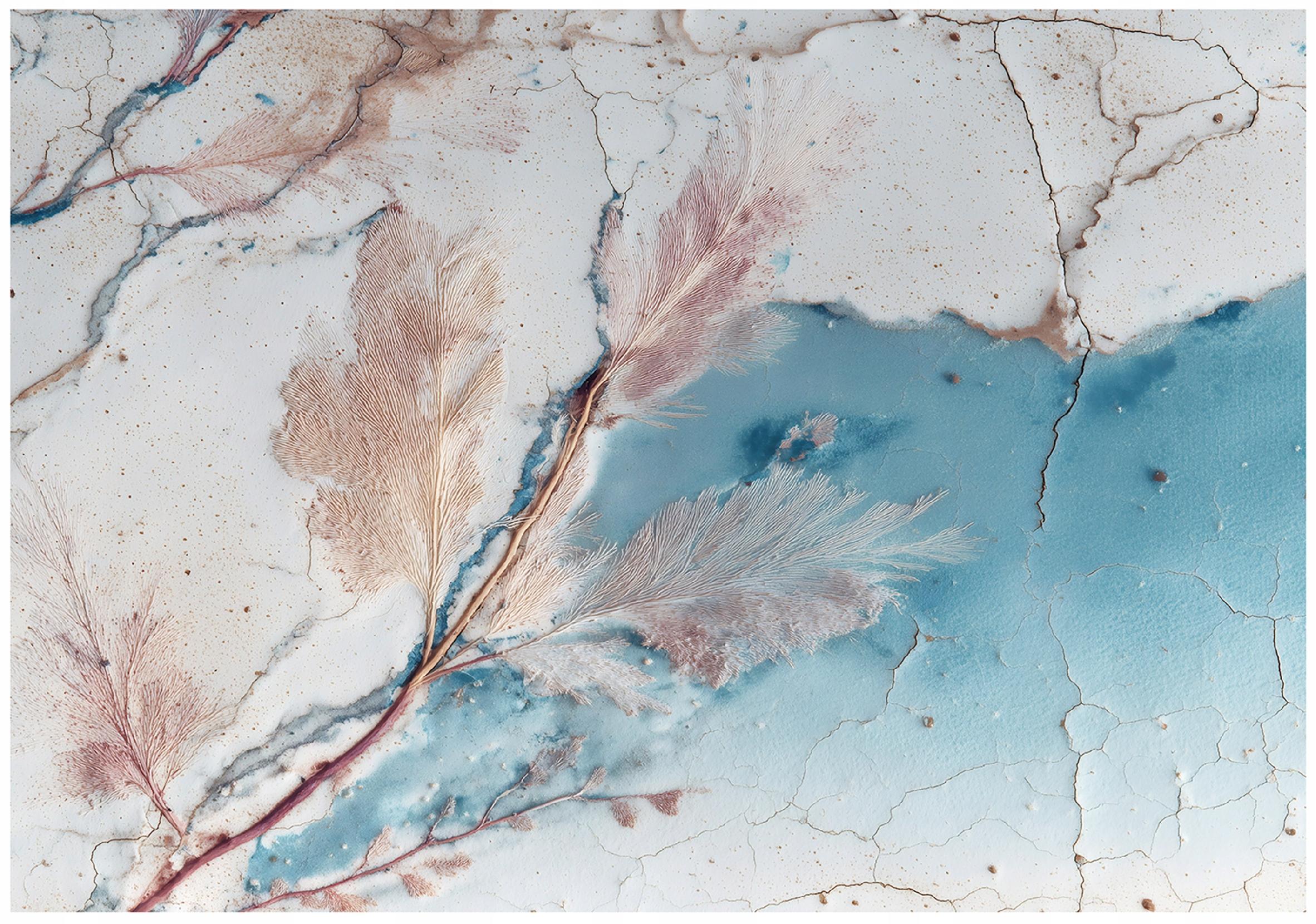 Marble abstract wall mural for bedroom or living room, non-woven wallpaper