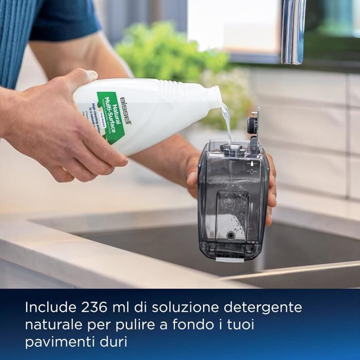 BISSELL - Lavapavimenti CrossWave HF3 Cordless Pro 3641N-Nero/Argento