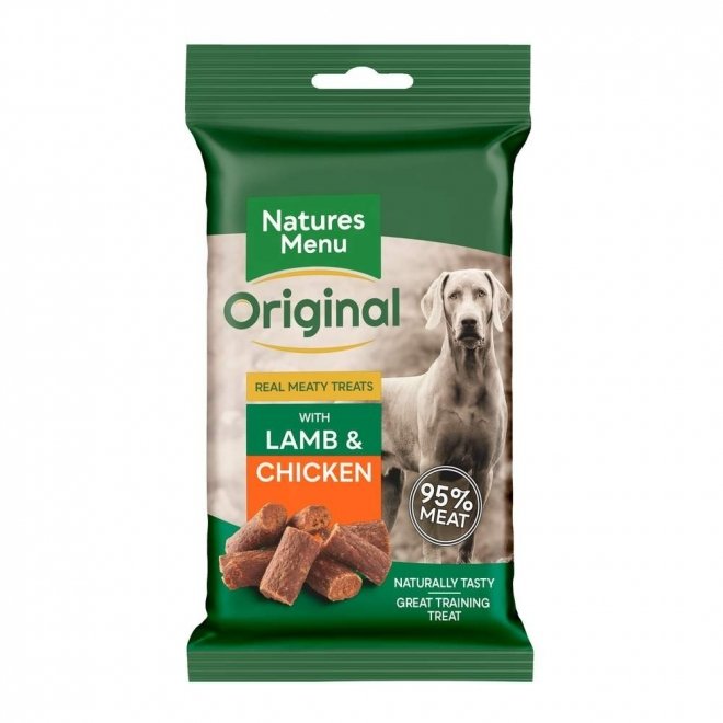 NaturesMenu Dog Real Meaty Treats Lam & Kylling 60 g