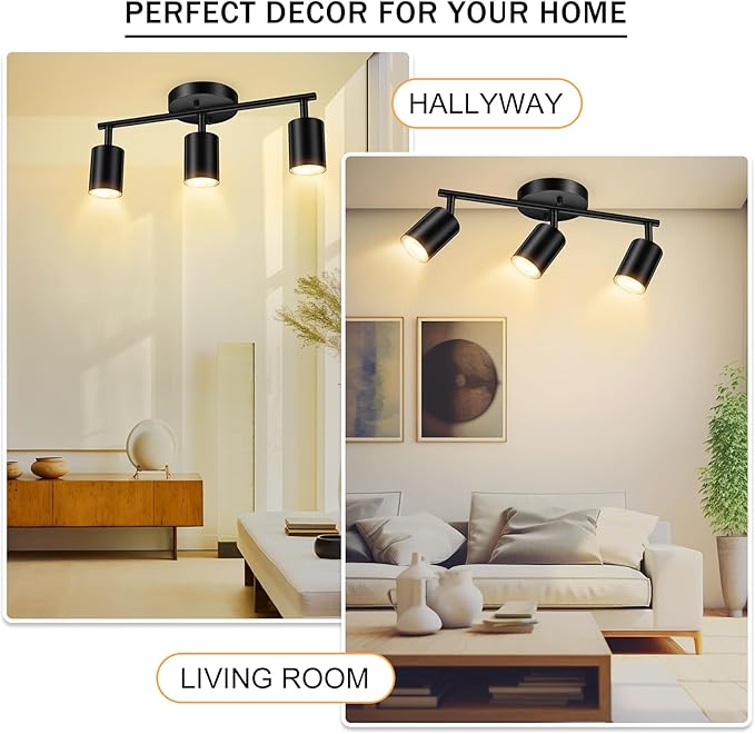 SPOTLUMINARA LED 3 Light Track Lighting Kit