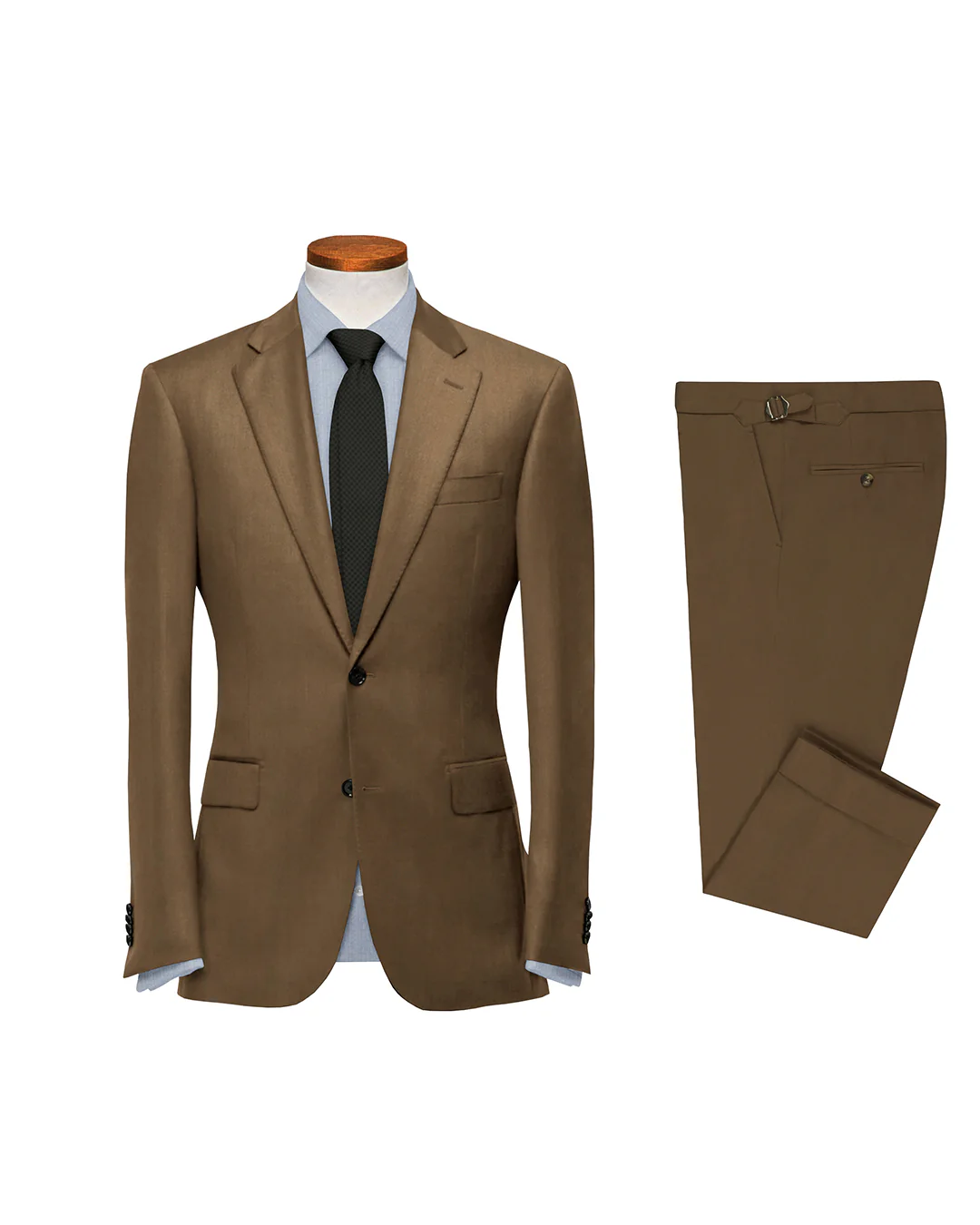 Sand Woolen Flannel Suit
