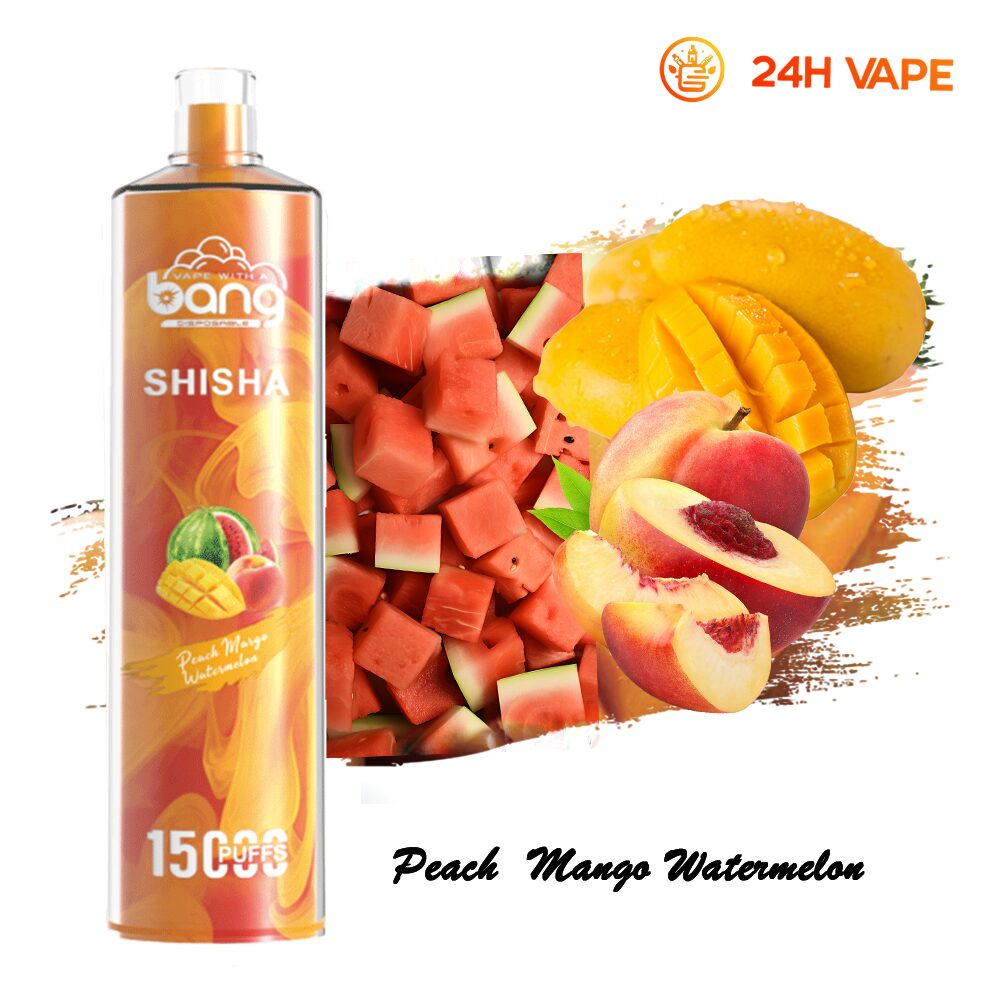 （3 pieces）Bang SHISHA 15000 Puffs Direct To Lung Disposable Electronic Cigarette New Vape Pen