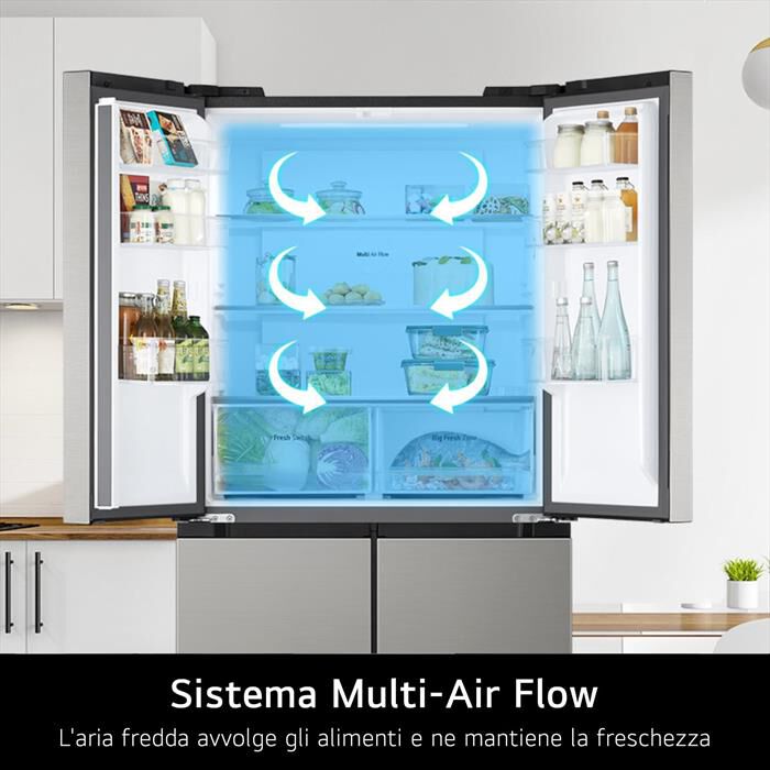 LG - Frigorifero 4 porte GMM41MSBEM Classe E 474 lt