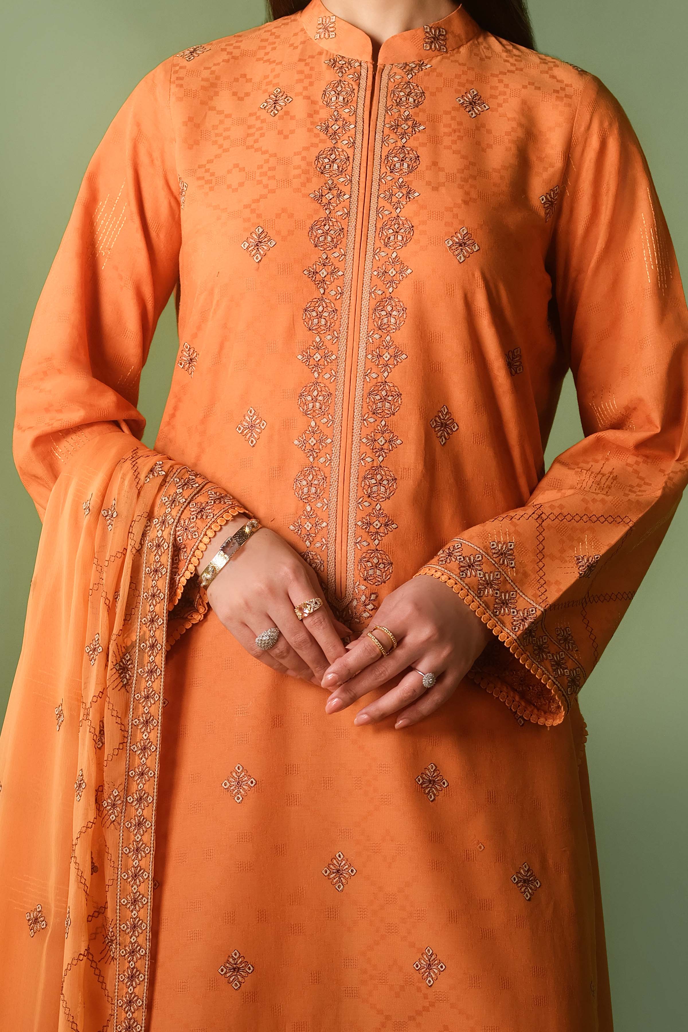 SELF JACQUARD | EMBROIDERED