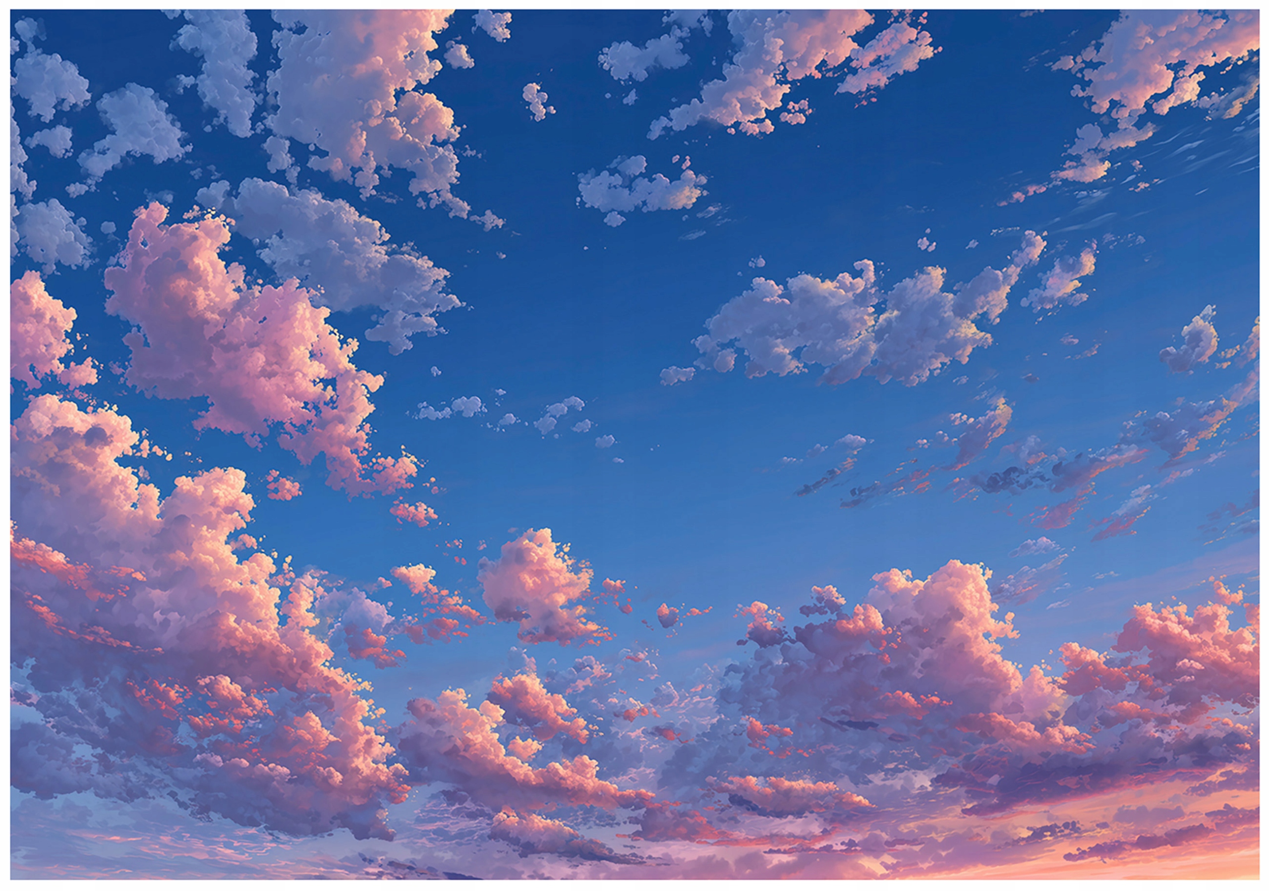Clouds wall mural, nature, bedroom, living room, non-woven wallpaper,
