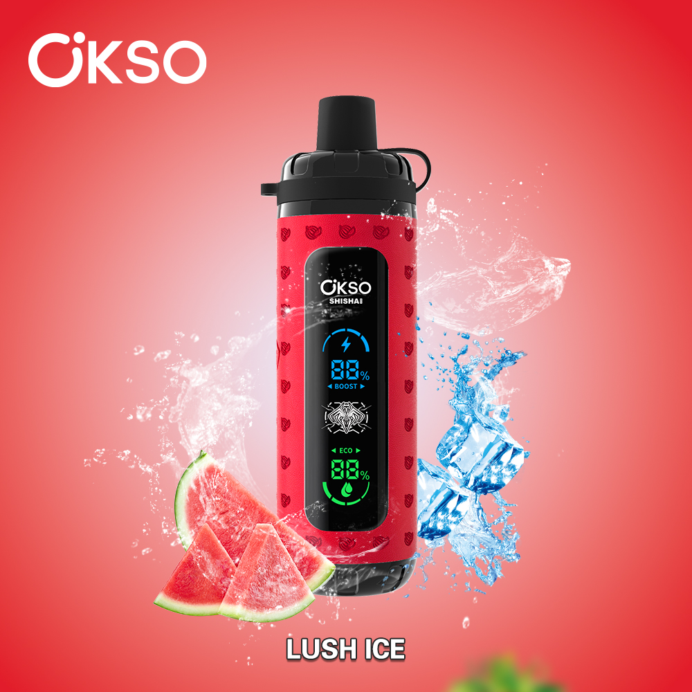 （3 pieces）OKSO ShiSha Max 40000 40K Puffs Newest LED Display Leather Disposable Vape Pen