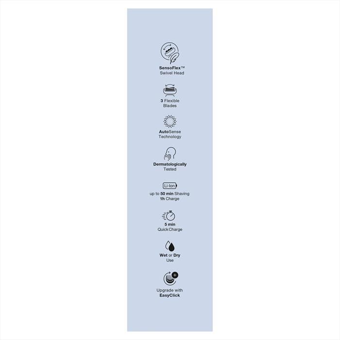 BRAUN - Rasoio SERIES 6 61-B1200S-BLU