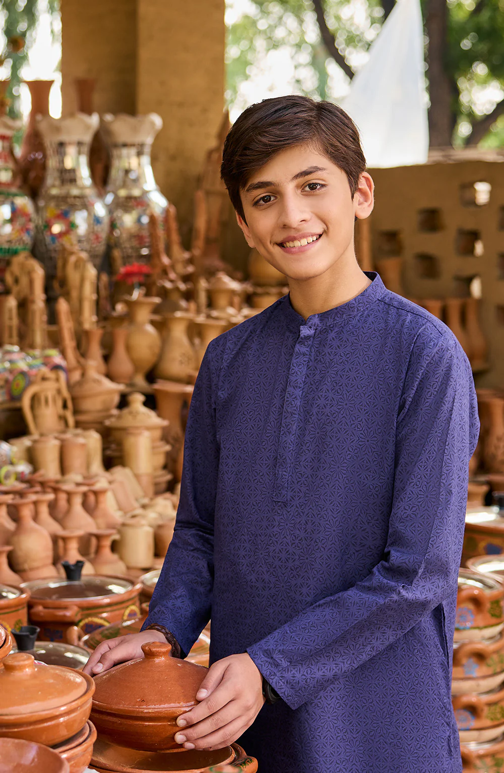 Boys Printed Kurta - SBK318425