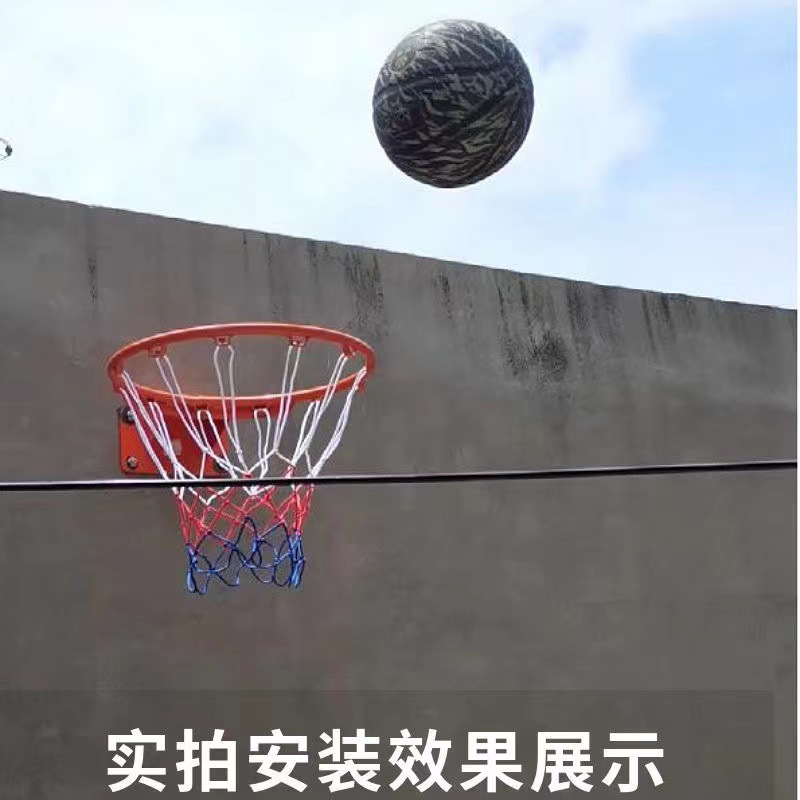 Punch-free hanging basket indoor and outdoor basketball circle basketball frame children's home hanging hollow solid home shooting