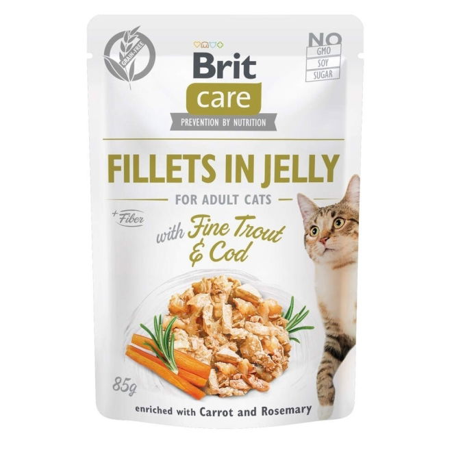 Brit Care Cat Jelly Ørret & Torsk 85g