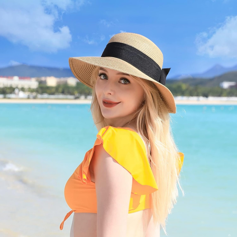 Beach Sun Straw Hats for Women