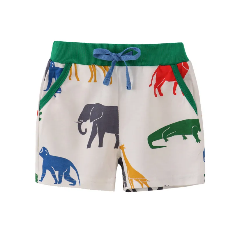 Knitted Jungle print Shorts