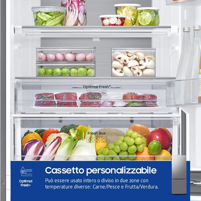 SAMSUNG - Frigorifero combinato RB53DG703DS9EF ClasseD 538lt-METAL INOX