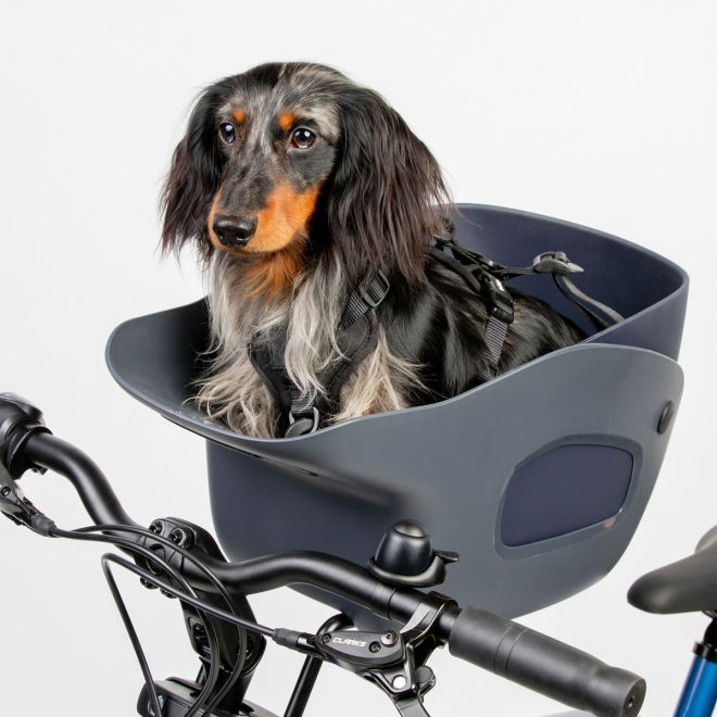 Kvisp Sykkelkurv til Hund med Sele Grå