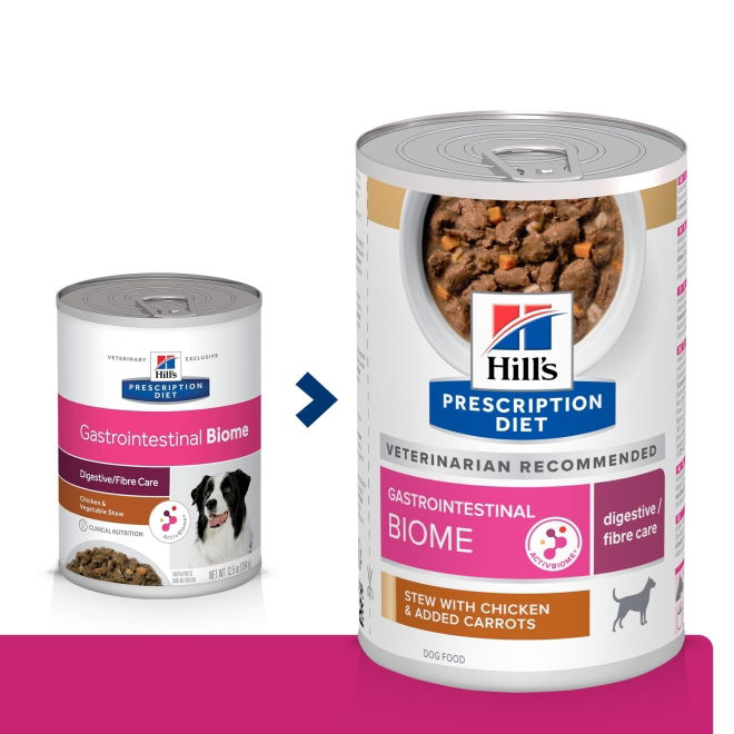 Hill's Prescription Diet Canine Adult Gastrointestinal Biome Chicken & Vegetables Stew 156 g