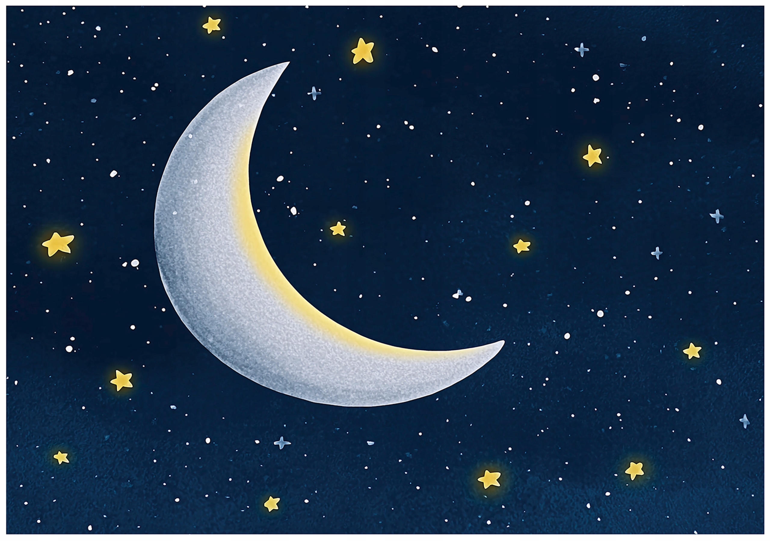 Children's wall mural sky moon stars children's wallpaper